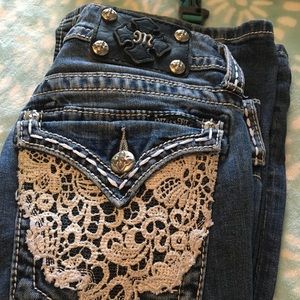 Lace Pocket Bootcut MissMe Jeans